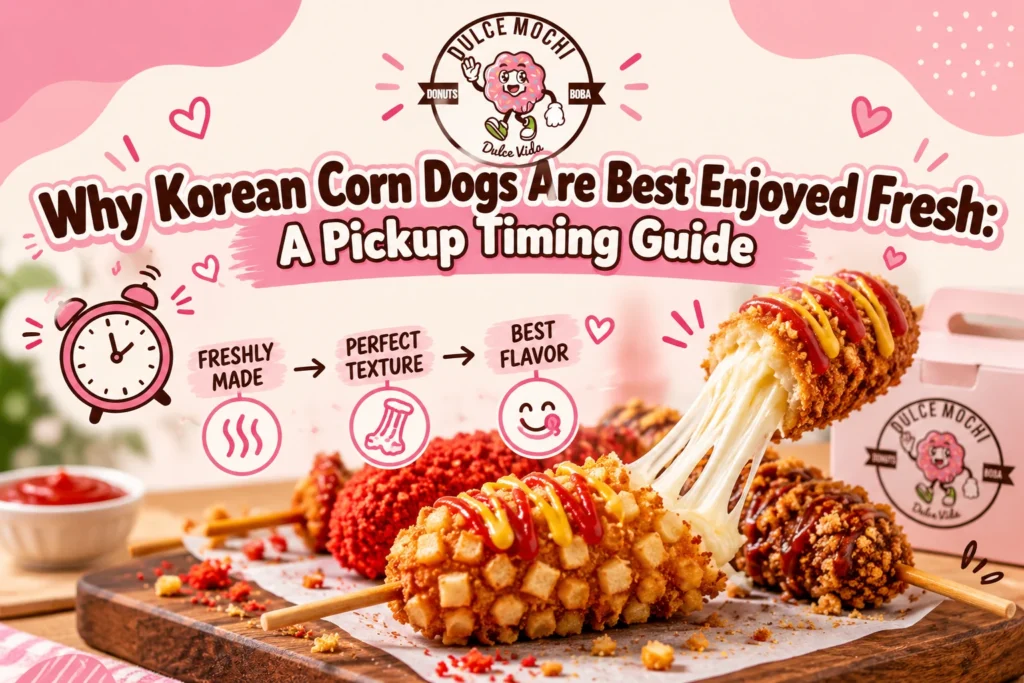 Korean corn dog pickup